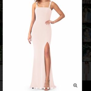 Azazie Gianetta Bridesmaid Dress in Blushing Pink